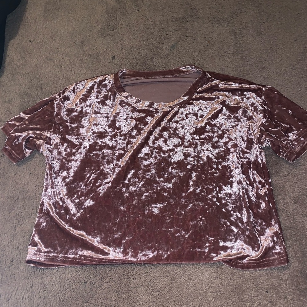 Pink Velvet Top